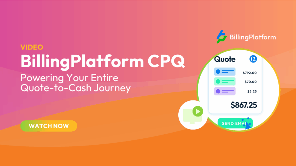BillingPlatform CPQ Video-Übersicht