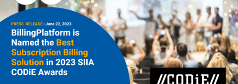 BillingPlatform Recognized by SIIA as Best Subscription Billing Solution in 2023 CODiE Awards