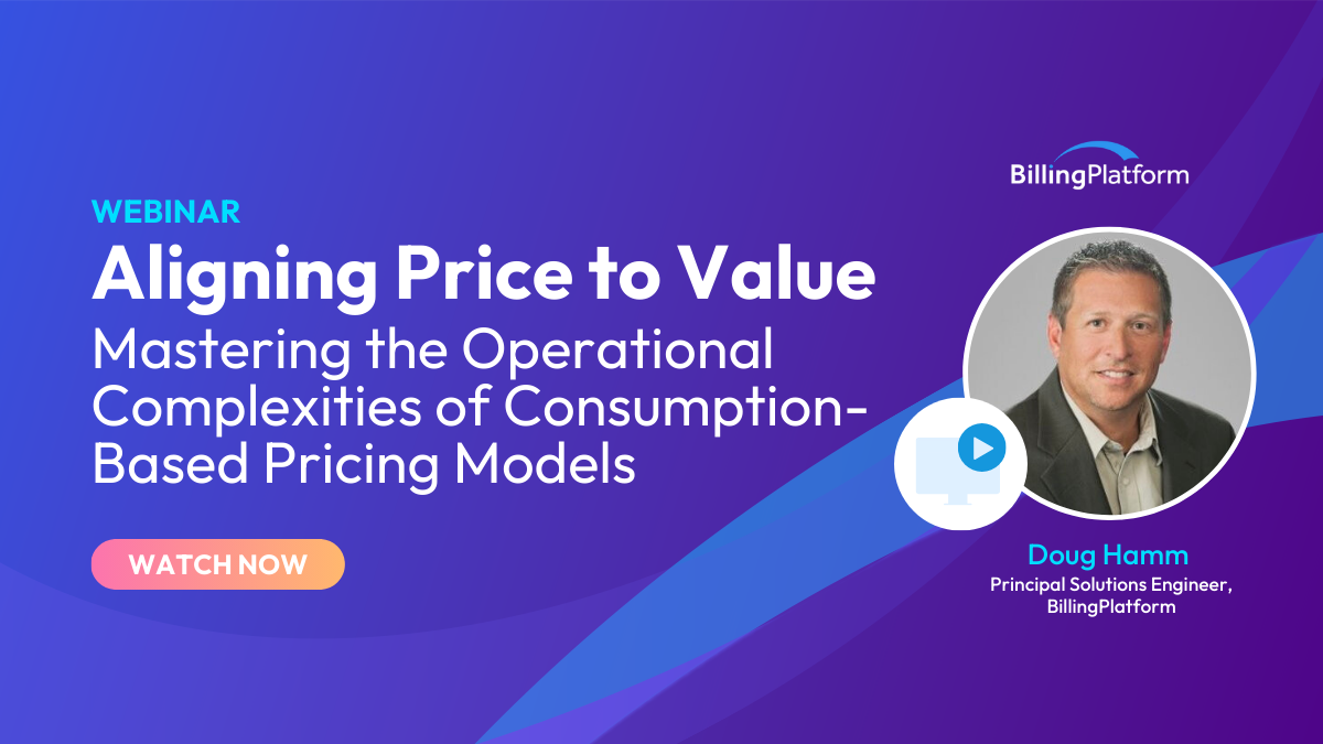 Mastering Consumption-based Pricing Models Operation Complexities webinar